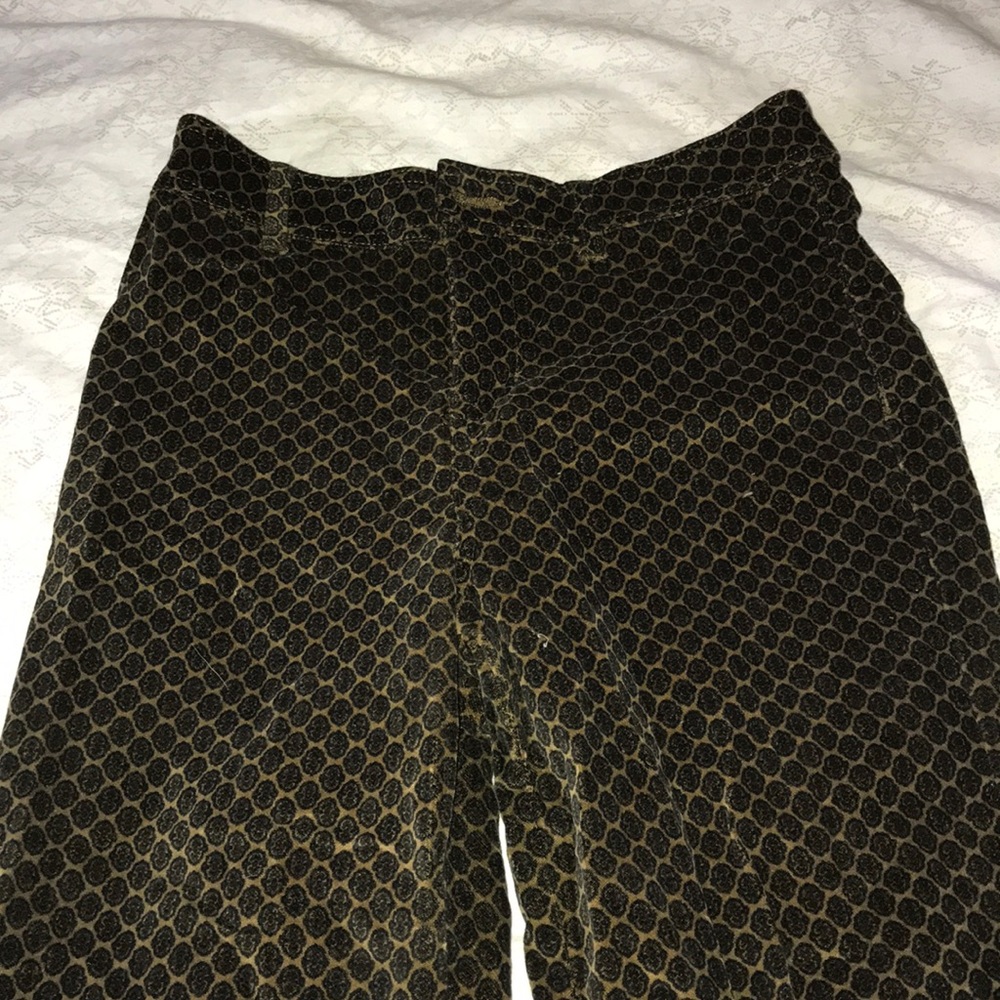 Urban Outfitters Flare Leg velvety patterned pants